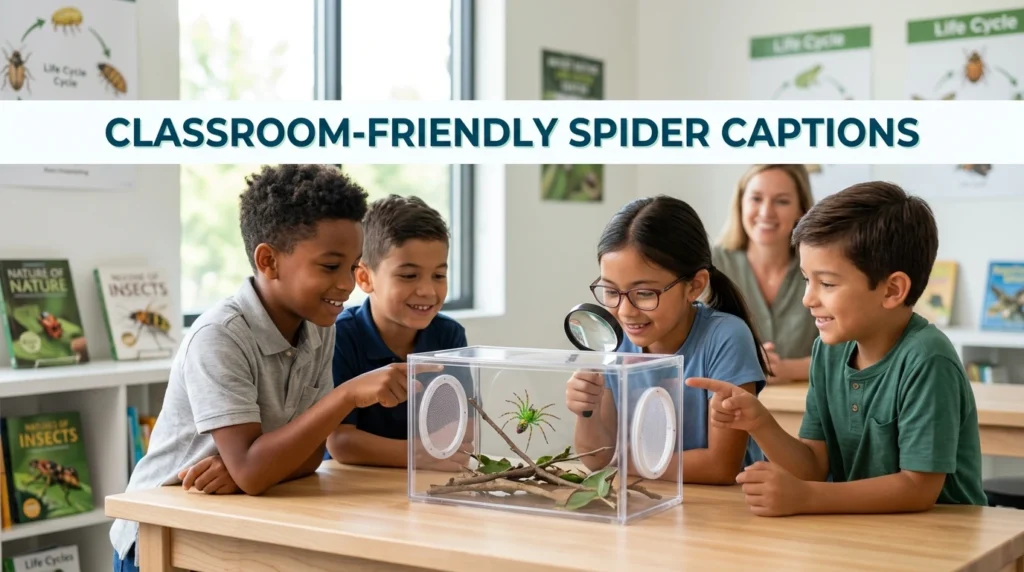 Classroom-Friendly Spider Captions