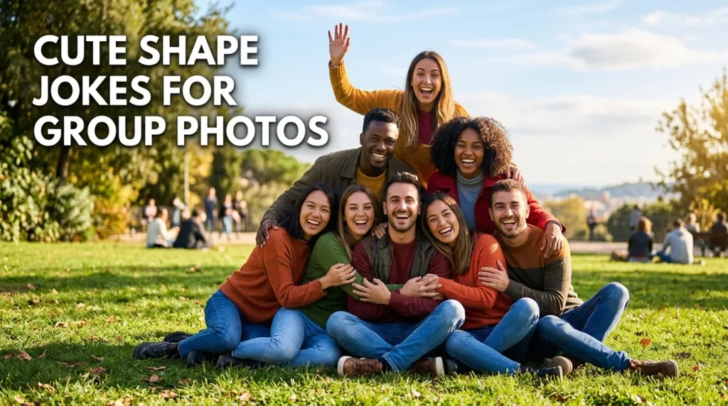 Cute Shape Jokes for Group Photos