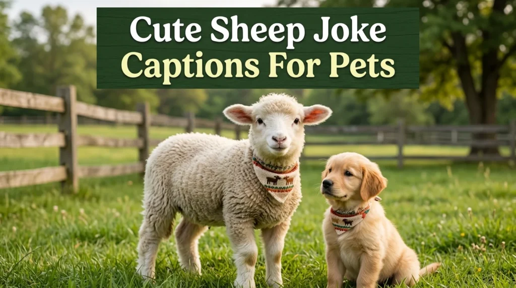 Cute Sheep Joke Captions For Pets