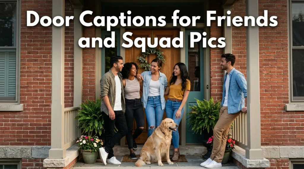 Door Captions for Friends and Squad Pics