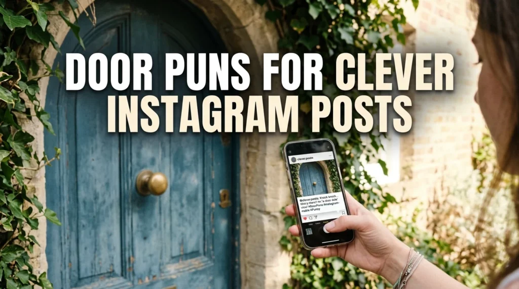 Door Puns for Clever Instagram Posts