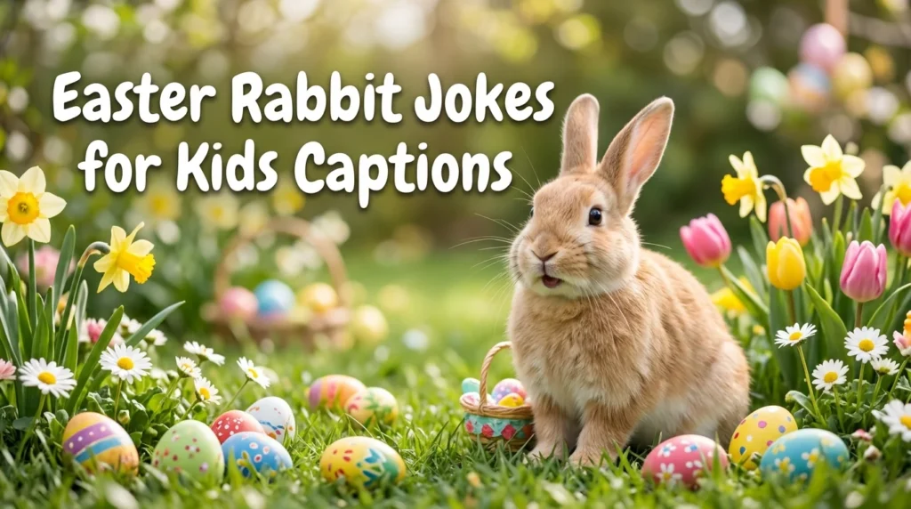 Easter Rabbit Jokes for Kids Captions