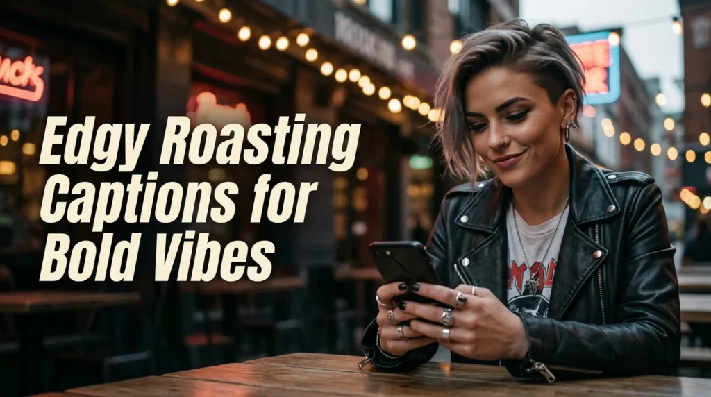 Edgy Roasting Captions for Bold Vibes