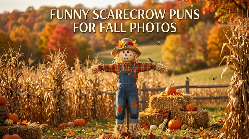 Funny Scarecrow Puns for Fall Photos