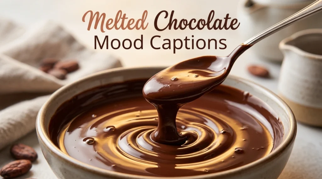 Melted Chocolate Mood Captions