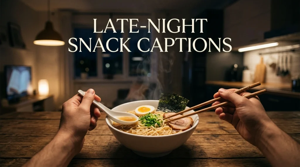 Late-Night Snack Captions