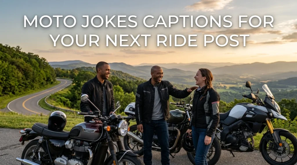 Moto Jokes Captions for Your Next Ride Post