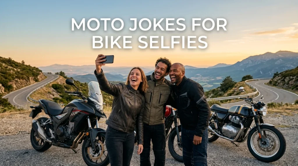 Moto Jokes for Bike Selfies