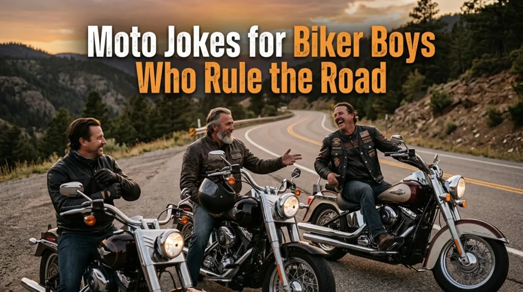 Moto Jokes for Biker Boys Who Rule the Road