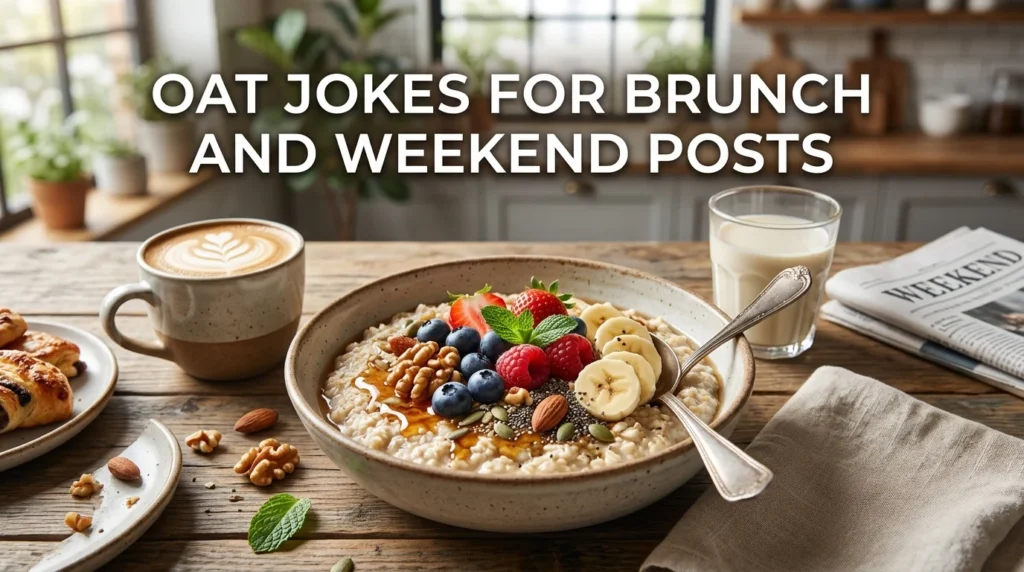 Oat Jokes for Brunch and Weekend Posts