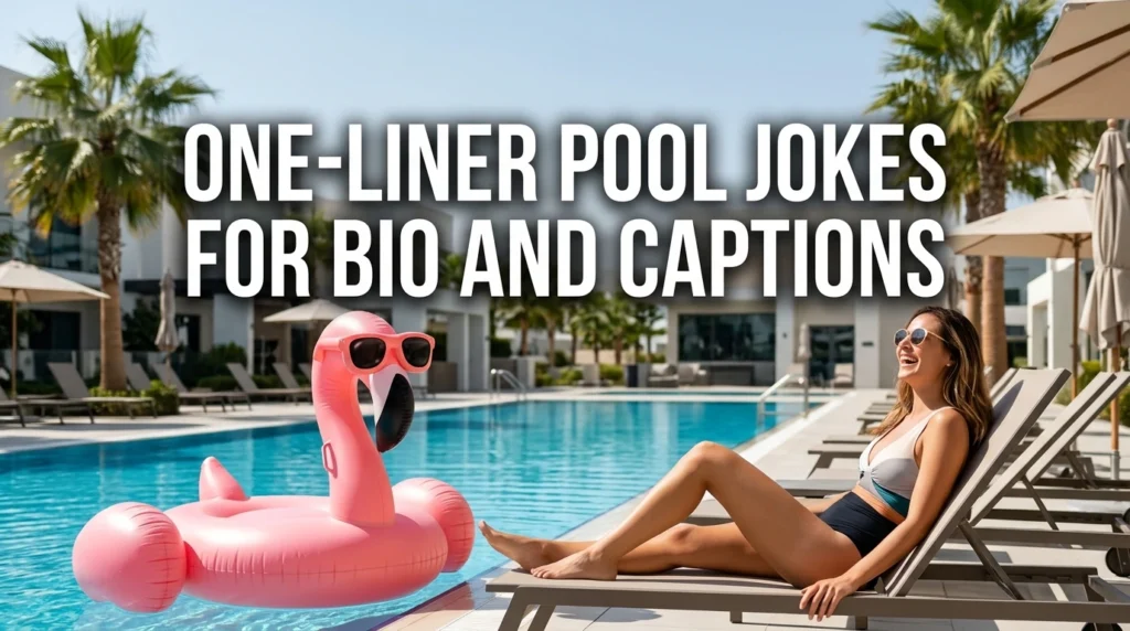 One-Liner Pool Jokes for Bio and Captions