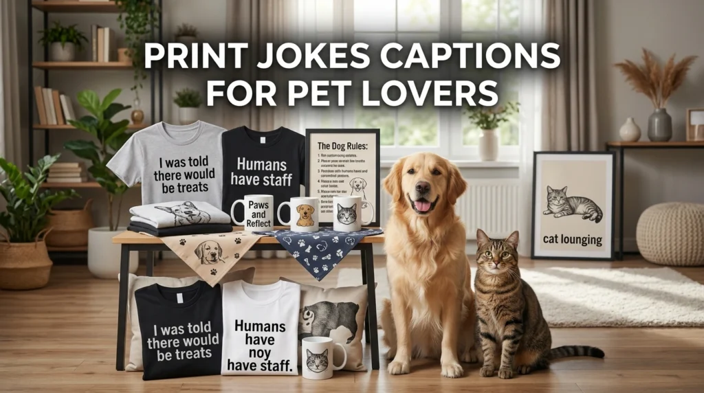 Print Jokes Captions for Pet Lovers