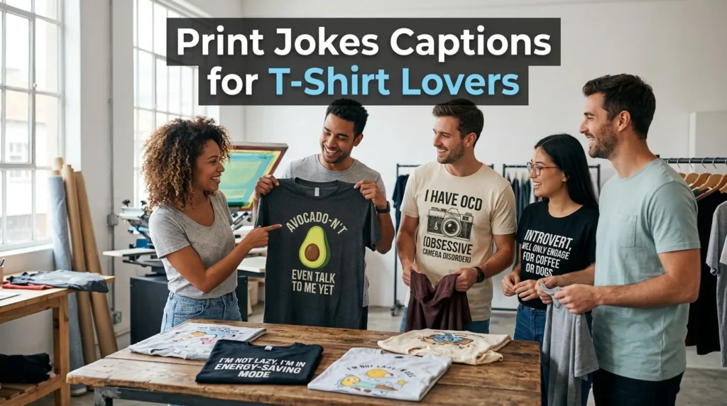 Print Jokes Captions for T-Shirt Lovers