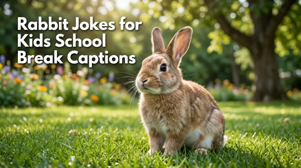 Rabbit Jokes for Kids School Break Captions