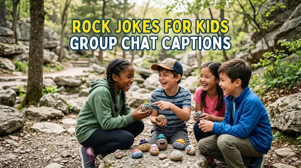Rock Jokes For Kids Group Chat Captions