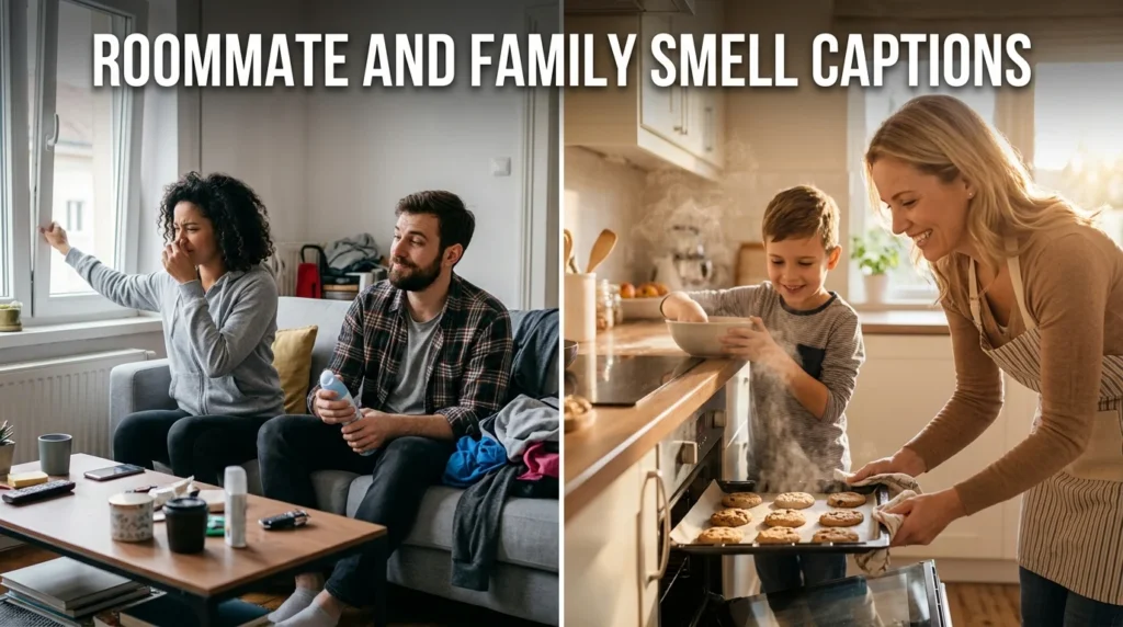 Roommate and Family Smell Captions