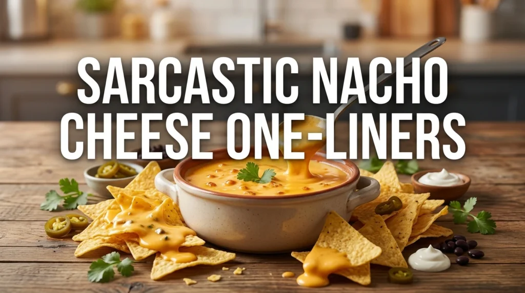 Sarcastic Nacho Cheese One-Liners