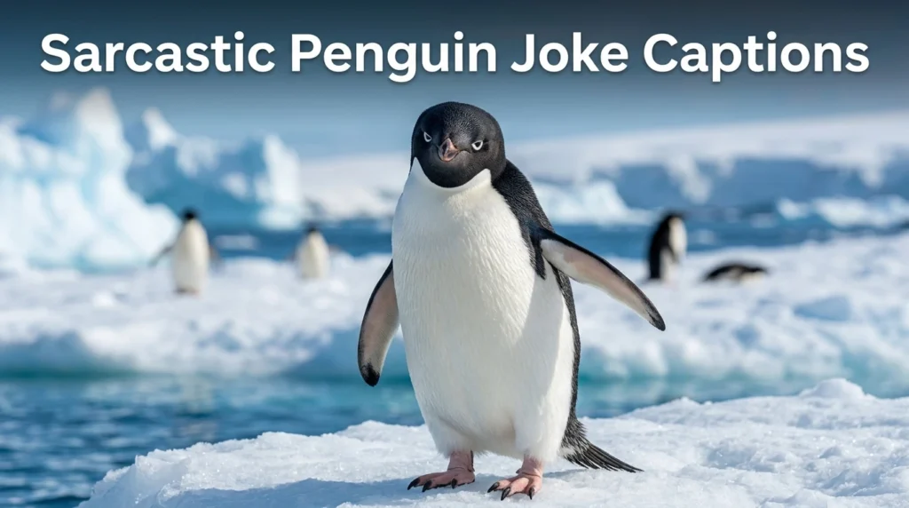 Sarcastic Penguin Joke Captions