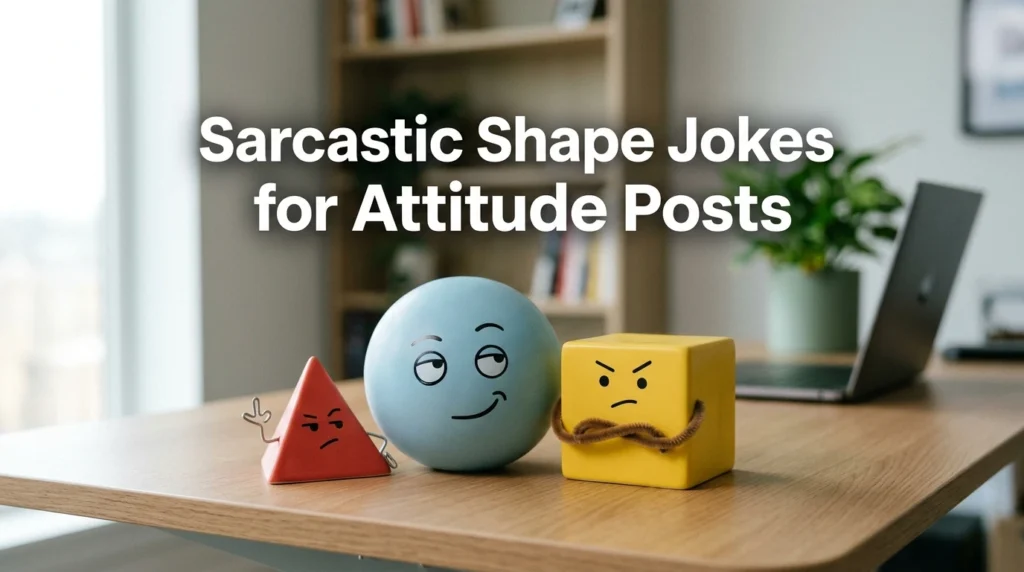 Sarcastic Shape Jokes for Attitude Posts