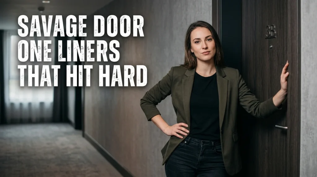Savage Door One Liners That Hit Hard
