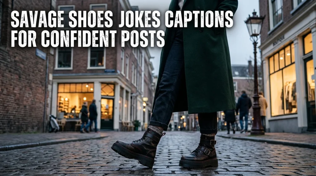 Savage Shoes Jokes Captions for Confident Posts