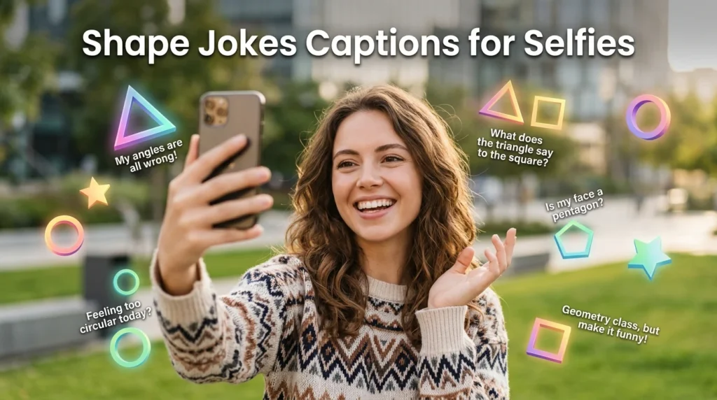 Shape Jokes Captions for Selfies