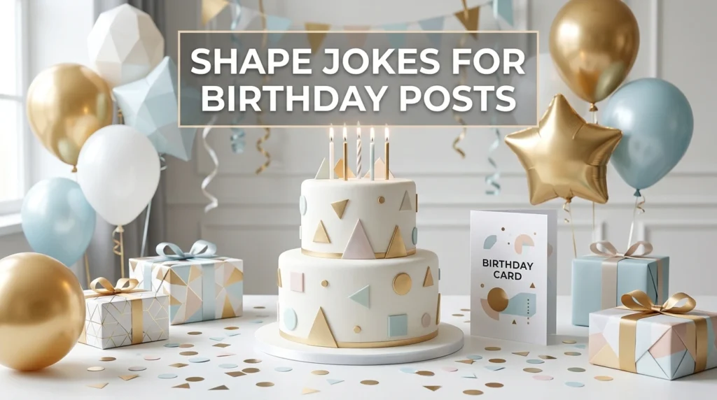 Shape Jokes for Birthday Posts