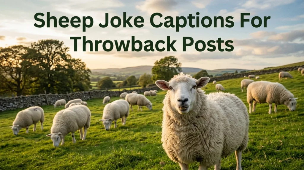 Sheep Joke Captions For Throwback Posts