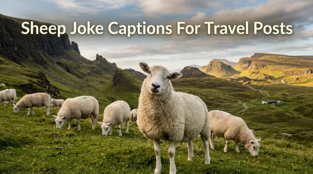 Sheep Joke Captions For Travel Posts