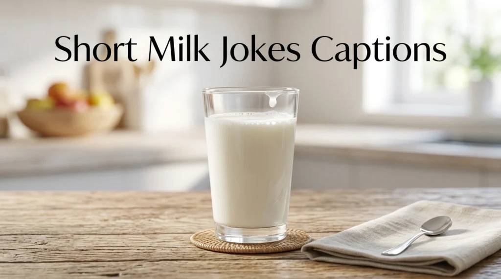 Short Milk Jokes Captions