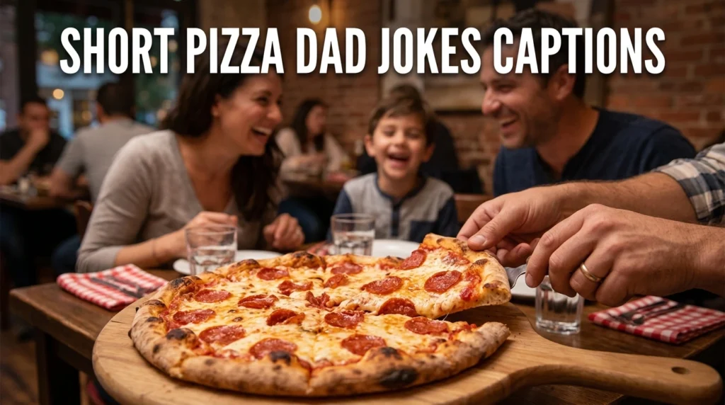 Short Pizza Dad Jokes Captions