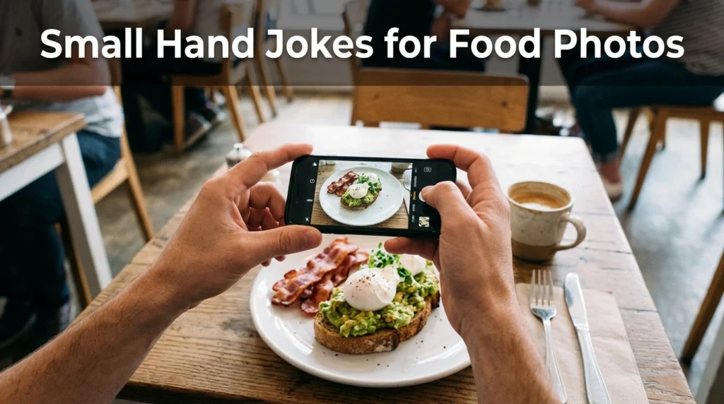 Small Hand Jokes for Food Photos