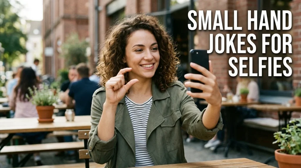 Small Hand Jokes for Selfies