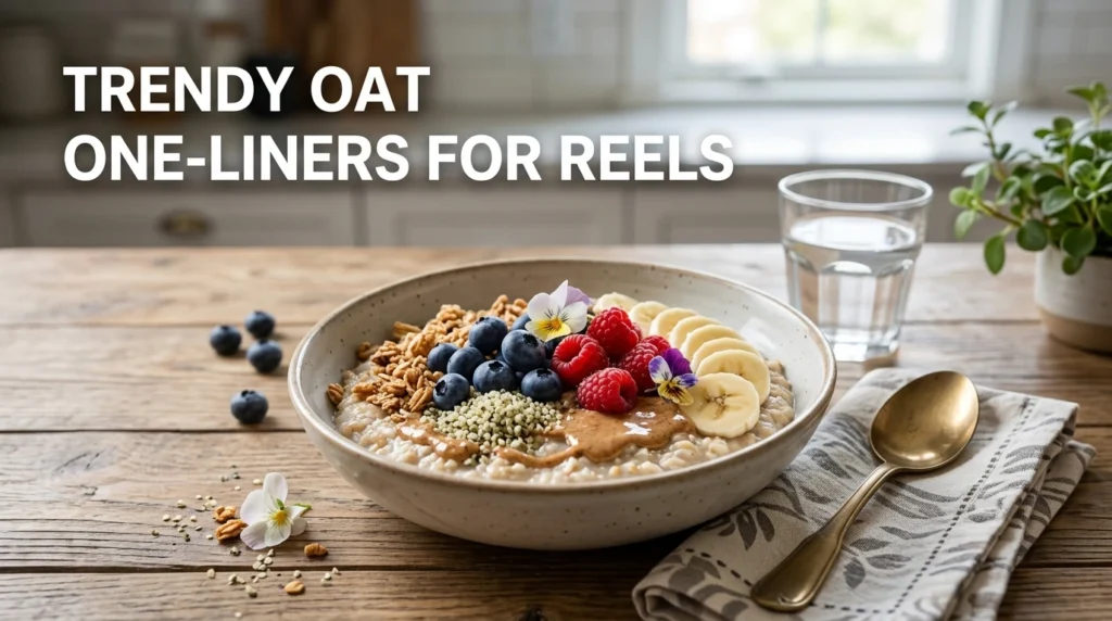Trendy Oat One-Liners for Reels