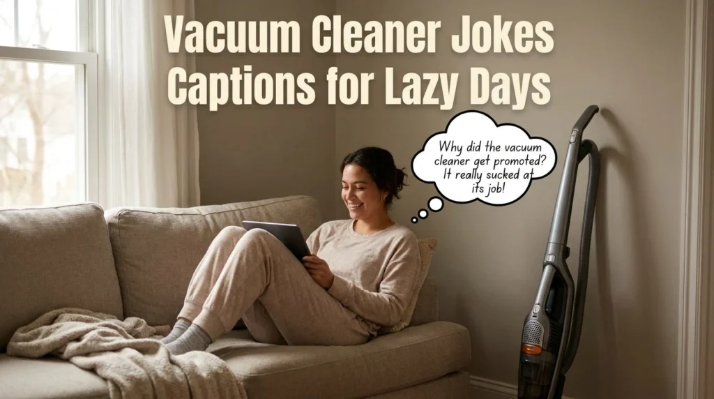 Vacuum Cleaner Jokes Captions for Lazy Days