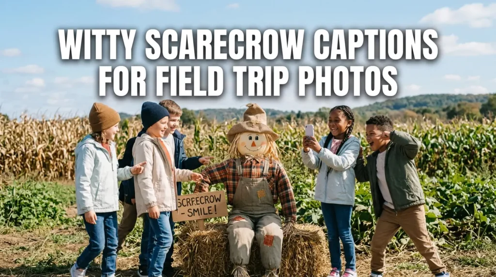 Witty Scarecrow Captions for Field Trip Photos