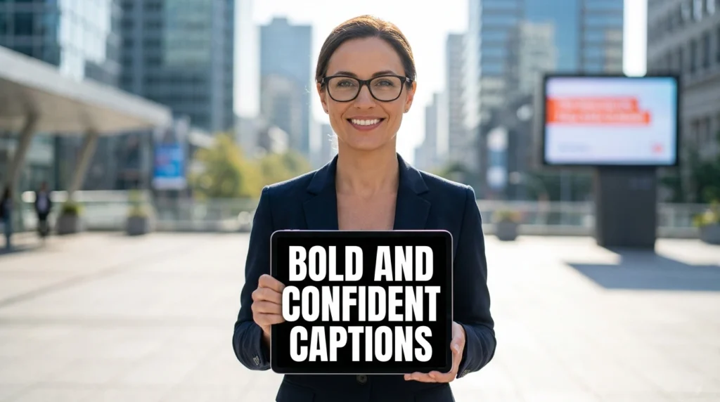 Bold and Confident Captions