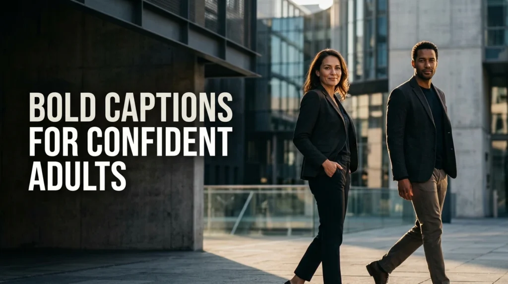 Bold Captions for Confident Adults