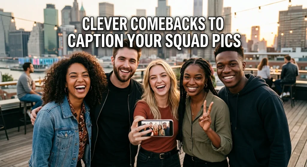 Clever Comebacks To Caption Your Squad Pics