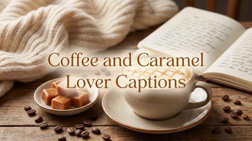 Coffee and Caramel Lover Captions