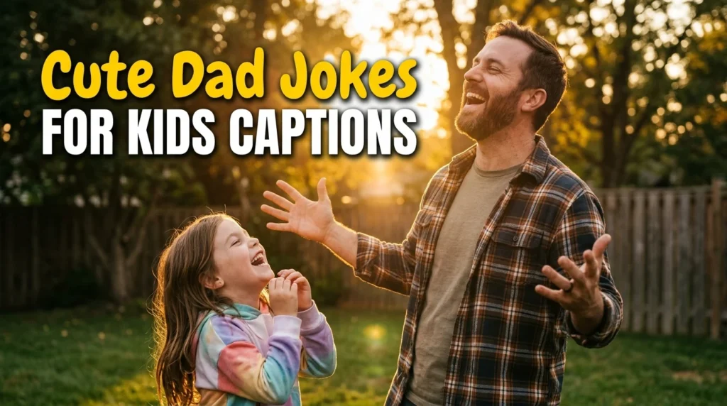 Cute Dad Jokes for Kids Captions