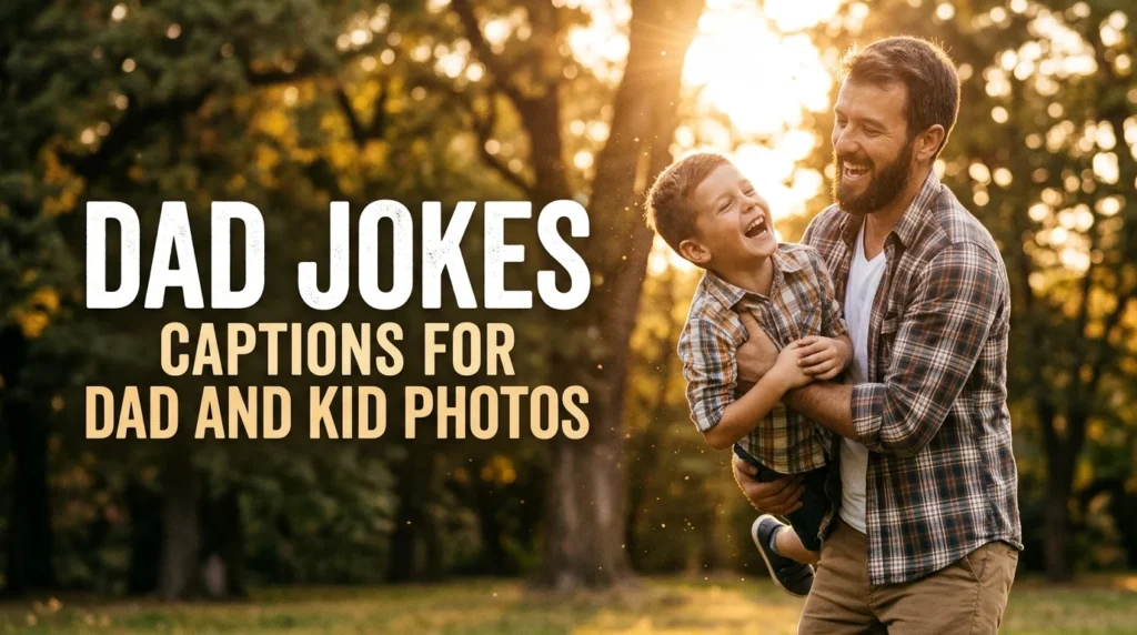 Dad Jokes Captions for Dad and Kid Photos