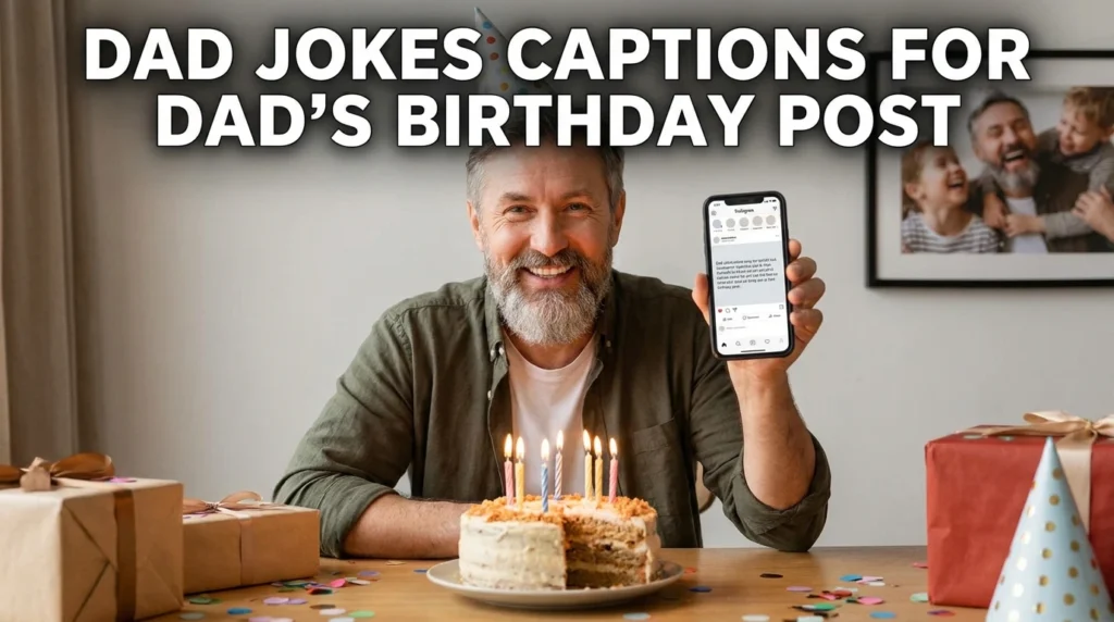 Dad Jokes Captions For Dad's Birthday Post