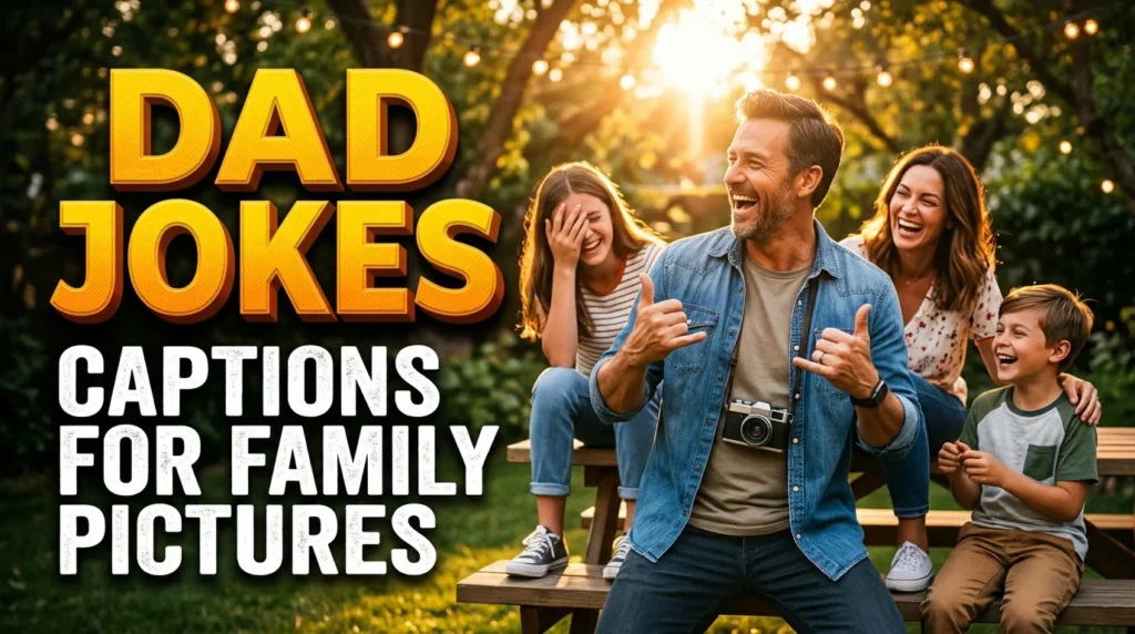 Dad Jokes Captions for Family Pictures