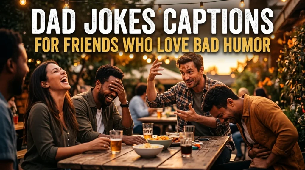 Dad Jokes Captions for Friends Who Love Bad Humor