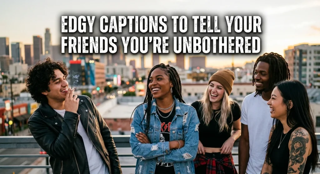 Edgy Captions To Tell Your Friends You're Unbothered
