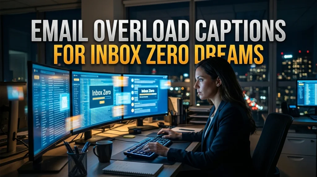 Email Overload Captions For Inbox Zero Dreams