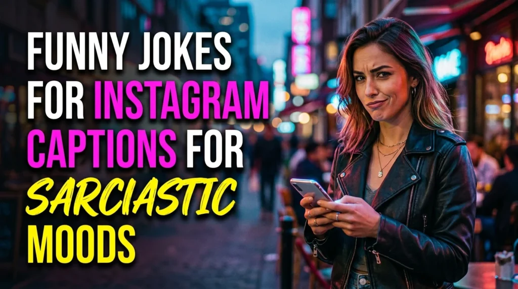 Funny Jokes for Instagram Captions for Sarcastic Moods