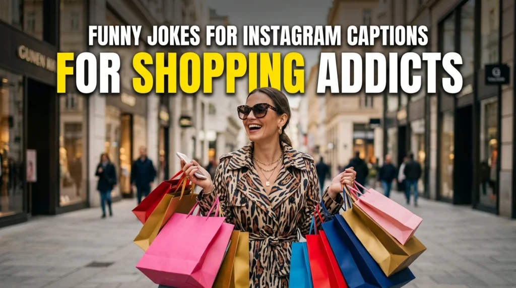 Funny Jokes for Instagram Captions for Shopping Addicts