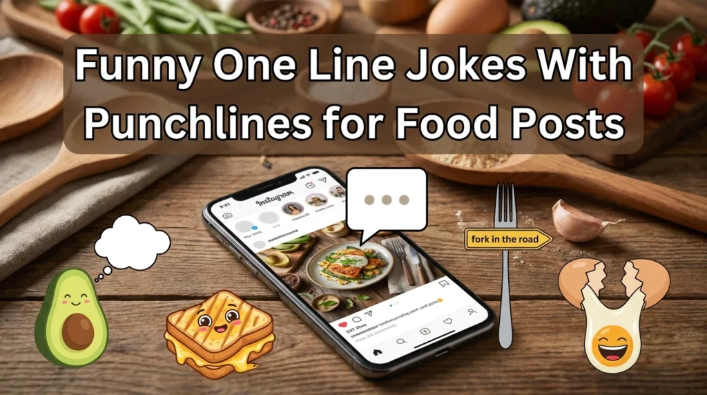 Funny One Line Jokes With Punchlines for Food Posts